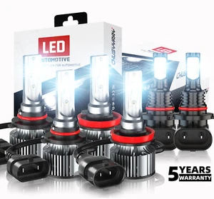 For Lexus ES350 2010-2012 Combo LED Headlight Fog Light Bulbs Kit 6000K White - Picture 1 of 17