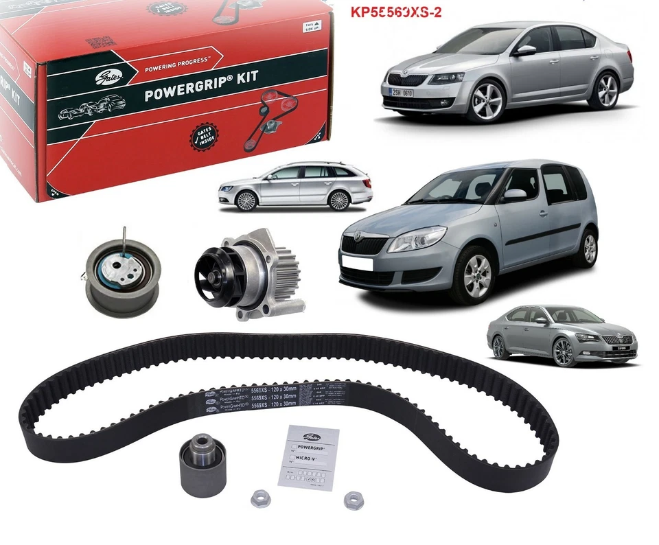 kit courroie de distribution Pompe à Eau Gates Skoda Ocatvia Superb Roomster 1.9 - Photo 1/1