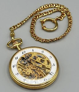 Tissot Skeleton Mechanical Wind Up Pocket Watch T82.4.602.02 - Picture 1 of 16