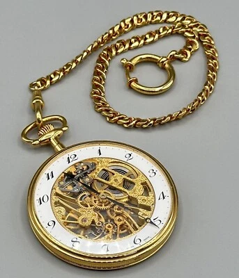Tissot Skeleton Mechanical Wind Up Pocket Watch T82.4.602.02 - image 1 of 4