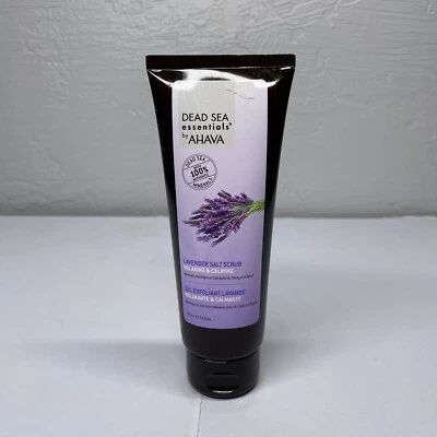 AHAVA Dead Sea Essentials Lavender Salt Scrub Relaxing Calming 7.5 oz Skin Care - Image 1 of 4