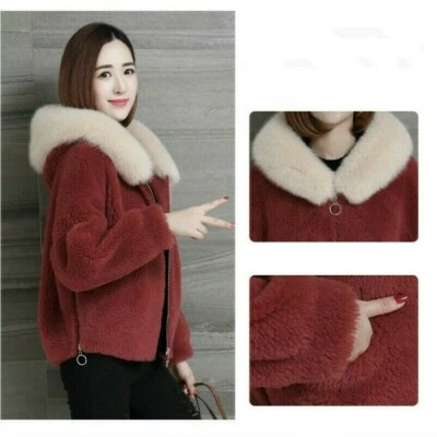 Mujeres Abrigo Chaqueta Esponjoso Cuello de Piel Sintética Parka con Capucha Invierno Prendas exteriores Prendas para el torso Foto 1 de 4