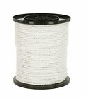6 mm White Electric Fencing Rope 200m Roll Fence Horse Paddock 6 x 0.20mm 