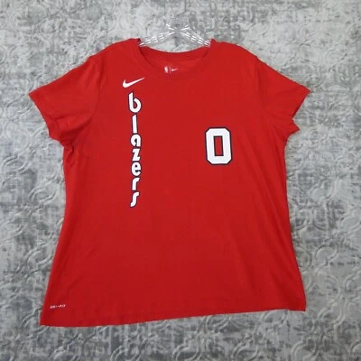 Camiseta para mujer Portland Trailblazers Nike XL roja NBA Damian Lillard Foto 1 de 4