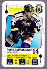 2011-12 Finnish SM LIIGA Playing Card #20 Petri Lammassaari