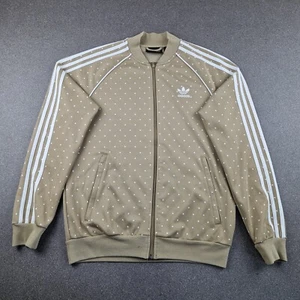 Adidas Jacket Mens Medium Brown Pharrell Williams Bomber Track Top Hu Huking - Picture 1 of 12