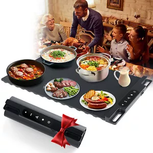 Electric Warming Tray Foldable Portable Food Warmer Mat 3 Temp Settings - Picture 1 of 12