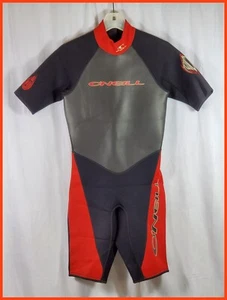 Men's O'Neill Reactor 2/1mm Neoprene Springsuit - Shorty - Blk/Red – Small - USA - Picture 1 of 5