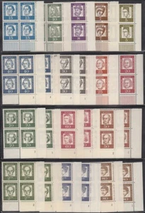 1961 Bed. German Mi 199-213 ** ERVB Shape Number Complete (23 Values) Luxury! - Picture 1 of 1