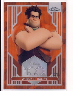 2023 Topps Disney Cromo 100 Años Ola Naranja Paralelo 20 Wreck It Ralph 15/25 - Imagen 1 de 1