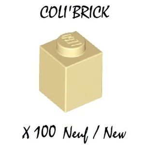 Lego 3005 - 100x Briques / Brick 1x1 - Beige / Tan - 300505 35382 - New Neuf - Photo 1/1