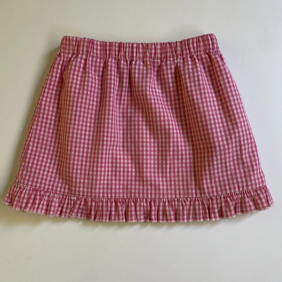 Papo d'Anjo (Oscar de la Renta) Skirt Size 2T Lined Pink Check Comfy Preppy - Imagem 1 de 4