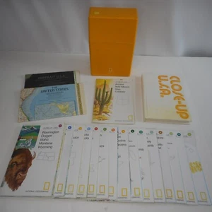 National Geographic Society Close-Up: USA 1988 Vintage Box Maps Book Lot - Imagen 1 de 7