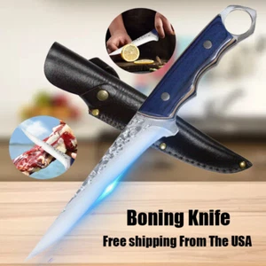Ultra Sharp Handmade Forged Kitchen Knife Boning Knife Cleavers Slicing Knives - Picture 1 of 9
