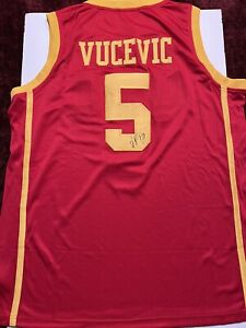 Nikola Vucevic Signed Autographed USC Trojans Jersey Bulls Exact Proof