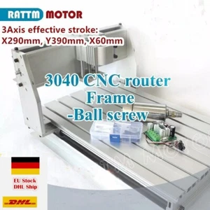 【DE】3040 CNC Router Grabado Fresadora Marco Máquina + Motor de husillo de 300 W DC - Imagen 1 de 9