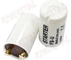 12 x STARTER ELETTRICO S10-10 4-65W BIANCO EXTRASTAR TUBO FLUORESCENTI NEON LED - Foto 1 di 5