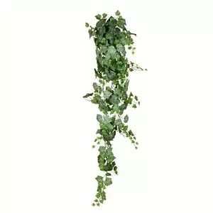 6' Artificial Green and White Grape Leaf Ivy Hanging Bush. - Picture 1 of 8