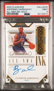 Panini Flawless All NBA Ink Gold Anfernee Hardaway 2022/10 Magic Psa 9 - Imagen 1 de 2