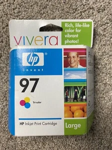 NEW/SEALED HP 97 TRI-COLOR LARGE Inkjet Cartridge INK Exp 2006 - Picture 1 of 4