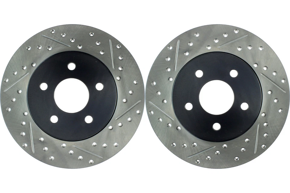 Par de rotores de freno de disco Stoptech trasero para Jaguar X-Type 2002-2008 (45000) Foto 1 de 4