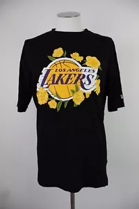 New Era Lakers Los Angeles Men's T-Shirt Size L Vintage Casual Cotton - Picture 1 of 11