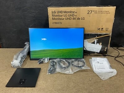 LG Electronics 27" USB-C LCD Display 16:9 4K UHD FreeSync IPS Monitor 27BK67U-B - Image 1 of 4