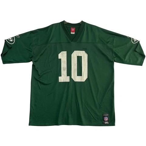 NFL New York Jets Chad Pennington #10 Jersey Men’s Size XXL Green Vintage Cover