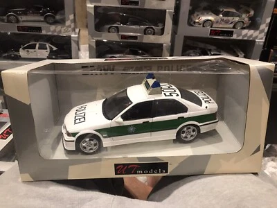 1/18 UT BMW E36 M3 POLICE CAR Model USED IN BOX MEGA RARE HARD FIND HOT MINT - Image 1 of 4