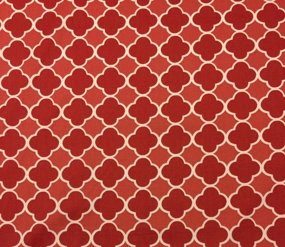 TELA DE ENREJADO BRAEMORE EMILIO COSMO ROJO MELÓN CORAL CUADRILÁTERO POR YARDA 54"W Foto 1 de 4