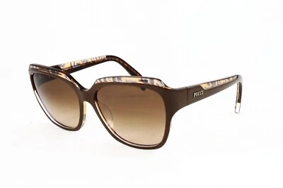 Gafas de sol Emilio Pucci para mujer moda EP686S 204 chocolate 57 mm lentes marrones NUEVO Foto 1 de 3