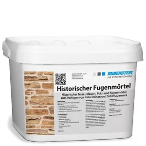 Ruberstein® Historischer Fugenmörtel Spachtel natur, 5 kg Eimer - Bild 1 von 2