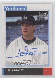 2020 Topps Archives Snapshots Auto Jim Abbott #AS-JA Auto