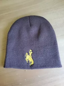 New Wyoming Cowboys Pokes Brown Beanie - Picture 1 of 3