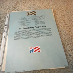 1st Day Of Issue 1990-91 Souvenir Stamp Sheets EXTRAordinary Flag & ATM - Picture 1 of 2