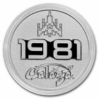 Galaga 40Th Anniversary ? 2021 1 Oz Pure Silver Bu Coin In Capsule ? Niue