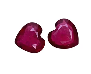 4.70cts Pink red natural ruby Heart loose gemstones " see video " - Picture 1 of 4