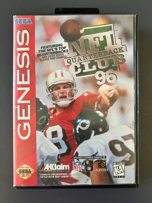 NFL Quarterback Club 96 Sega Genesis W/ CASE - NO MANUAL - TESTED-FREE FAST SHIP - Image 1 of 4
