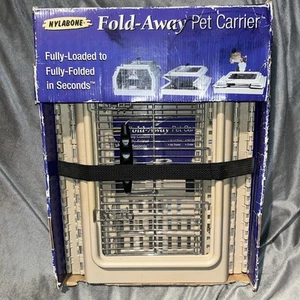 NYLABONE Folding Collapsible 12 X 17 X 8 Pet Dog Cat Cage Carrier X-Small - Picture 1 of 4