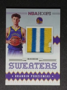 2023-24 NBA Hoops Rookie Sweaters Brandin Podziemski 3 Color Relic #RSW-BPO - Bild 1 von 2