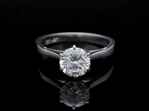 Top Preis Ring 1,05 ct. Brillant Diamant 750 Gold 18 Karat Deta Schmuck - Imagen 1 de 7