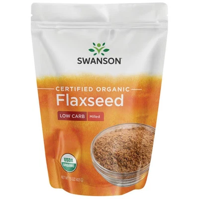 Swanson Certified Organic Milled Flaxseed 15 oz Powder - Image 1 of 4