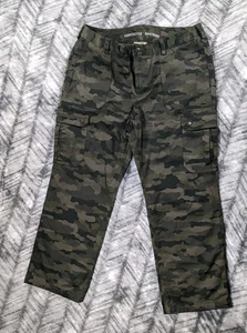 Pantaloni cargo Duluth Trading da donna taglia 16 36 x 29 Curvesetter Firehose CAMO - Foto 1 di 14
