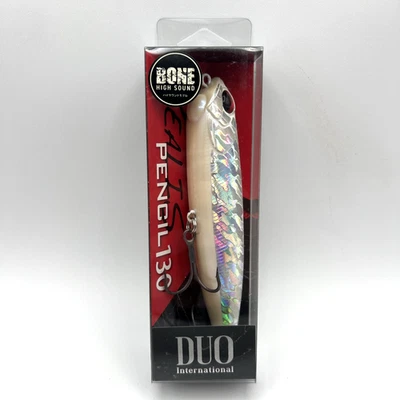 Lápiz Duo Realis 130 Marfil Halo Hueso Sonido Lubina Pesca Topwater Caminar Cebo Foto 1 de 3