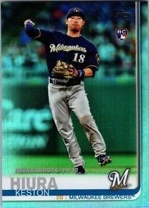 Topps Update Rainbow Foil 2019 Keston Hiura #US52 RC - Milwaukee Brewers - Imagen 1 de 2