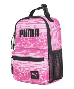 PUMA Lunch Bag Box Pink Logo Insulated 7'' W x 11'' H x 4.5'' D