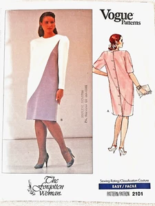VTG Vogue Pattern 2101 Forgotten Woman Partially Cut/Complete Sz 20 22 24 EZ - Picture 1 of 3