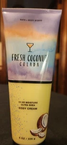 FRESH COCONUT COLADA Bath & Body Works Body Cream 8 oz Ultra Shea NEW - Picture 1 of 1