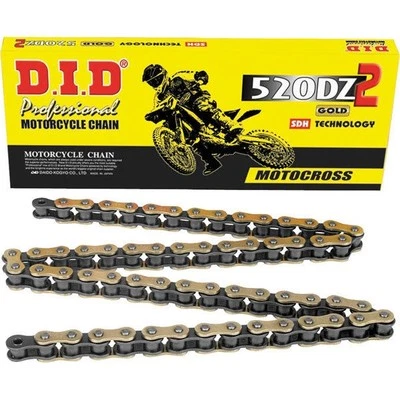 DID DZ-2 520 120 LINK GOLD MOTOCROSS CHAIN RM-Z YZ SX-F KXF 450 250  - Image 1 of 4