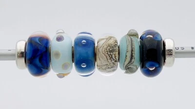 Authentic Trollbeads Retired Indigo Kit - Never Worn (TGLBE-00037) - Image 1 of 2